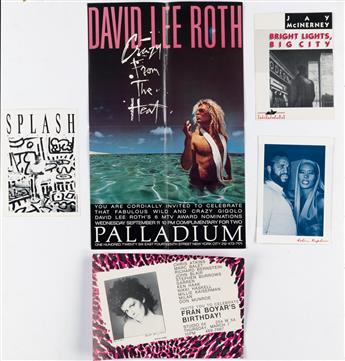 VARIOUS ARTISTS. [NEW YORK ART SHOW & EVENT INVITATIONS.] Group of 35 flyers. 1980s. Sizes vary.